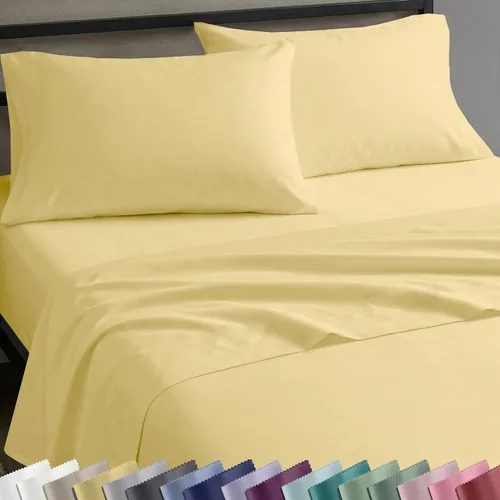 Miniatura 10 de California Design Den Sábanas de Algodón 100% Natural Tamaño Full Juego de Cama con Bolsillos Profundos - Tejido Satinado Suave, Sábanas Duraderas
