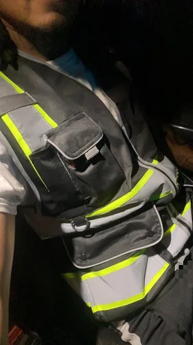 Miniatura 5 de XIAKE Chaleco de seguridad reflectante para hombres y mujeres, chaleco de alta visibilidad clase 2 con bolsillos, cumple con las normas ANSI Ribete