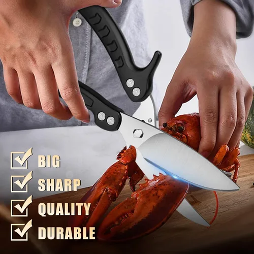 Miniatura 4 de DRAGON RIOT Tijeras para Aves de Corral de Servicio Pesado - Tijeras de Cocina Imprescindibles para Cortar Pollo y Carne - Aptas para Lavavajillas