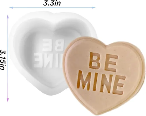 Miniatura 2 de Moldes de silicona para velas de letras del alfabeto en forma de corazón, moldes de letras epoxi para colgante de resina de arcilla, tallado