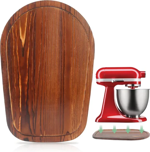 Miniatura 9 de Mezclador deslizante de bambú compatible con ayuda de cocina Bowl Lift 5-8 Qt Stand Mixer - Mover de almacenamiento de cocina Organizador deslizante