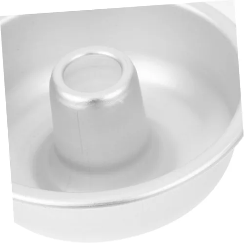 Miniatura 4 de BESTonZON Moldes de tubo para hornear Angel Food Cake Pan antiadherente Sartén de tubo de gasa de aleación de aluminio Molde de donas Molde