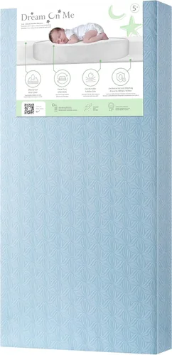 Miniatura 13 de Dream On Me Little Lullaby - Colchón 2 en 1 para cuna, de doble cara para bebés y niños pequeños, funda impermeable, certificado GREENGUARD Gold, se