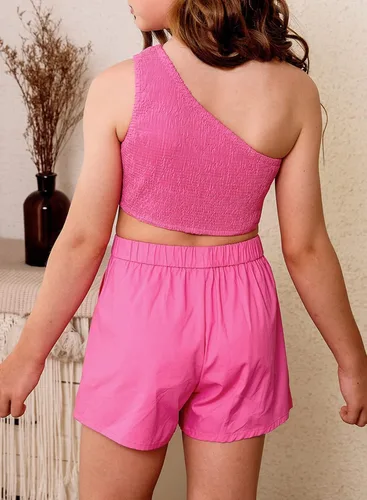 Miniatura 3 de blibean Conjuntos de ropa con estilo para niñas de adolescente, trajes de verano, tallas 4-13 años