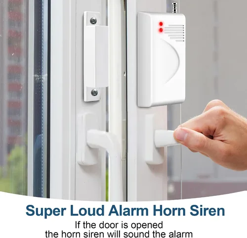 Miniatura 6 de Sistema de alarma WiFi para seguridad del hogar, sistema de seguridad de alarma inalámbrico con sensor de alarma de puerta de ventana de 120 dB