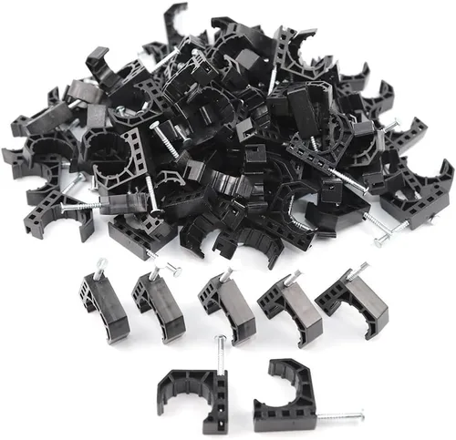 Miniatura 6 de TenKe - Paquete de 50 ganchos en J con abrazadera J completa con clavo S para tubo PEX de 1 pulgada (50 piezas de 1 pulgada)