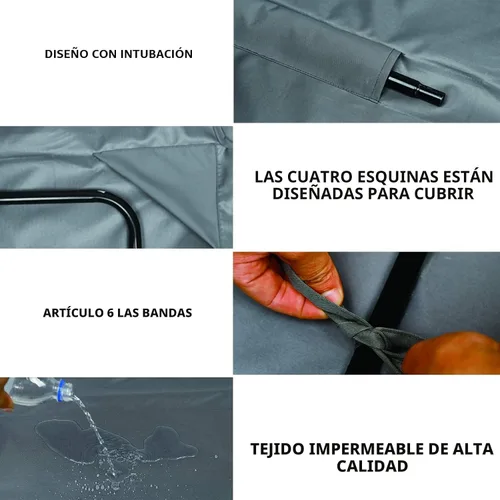 Miniatura 4 de Toldo de repuesto para silla columpio de patio al aire libre, cubierta de toldo de 3 plazas, impermeable, resistente al viento, anti-UV, resistente