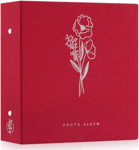 Miniatura 35 de Lanpn - Álbum de fotos autoadhesivo de lino, 40 páginas, álbum de fotos para manualidades, páginas adhesivas magnéticas, contiene fotos de 4 x 6, 7