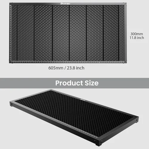 Miniatura 3 de Cama láser de panal para cortador láser de CO2 P2 y P2S. Cama de corte de panal de acero diseñada para P2/P2S