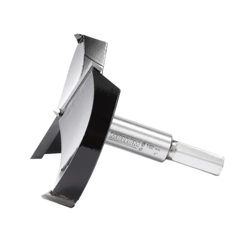 Miniatura 10 de Mollom Broca Forstner de 1/4" (6.3 mm) para carpintería precisa con un grosor de carburo YG8 duradero de 0.063 in, esta herramienta de corte
