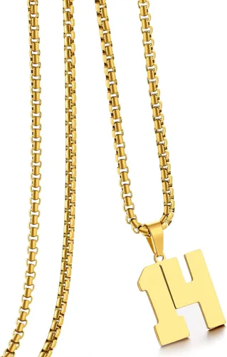 Miniatura 129 de Collar de Número Dorado para Hombre, Cadena de Acero Inoxidable con Colgante de Número para Atletas, Joyería Deportiva Personalizada para Niños