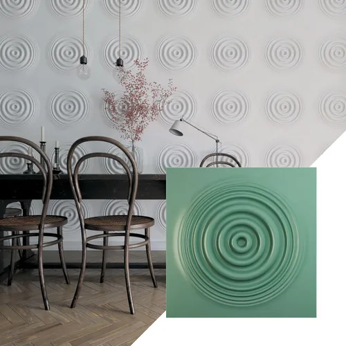 Miniatura 32 de Ekena Millwork 19 5/8 pulgadas de ancho x 19 5/8 pulgadas de alto, Shallow EnduraWall Panel decorativo de pared 3D, carbón