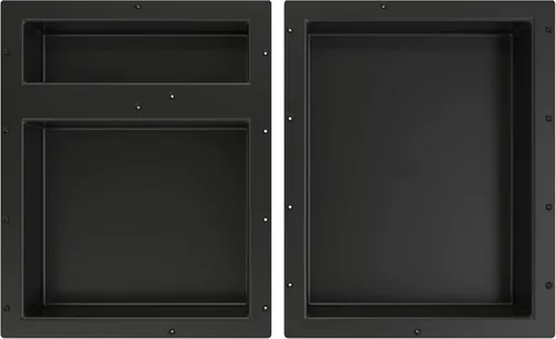 Miniatura 6 de Redi Niche - Estante de ducha empotrado triple nicho negro, tres estantes interiores, 32 pulgadas de ancho x 20 pulgadas de alto x 4 pulgadas
