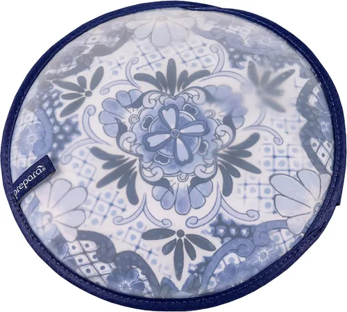 Prepara Talavera - Calentador de tortillas, color azul, para microondas