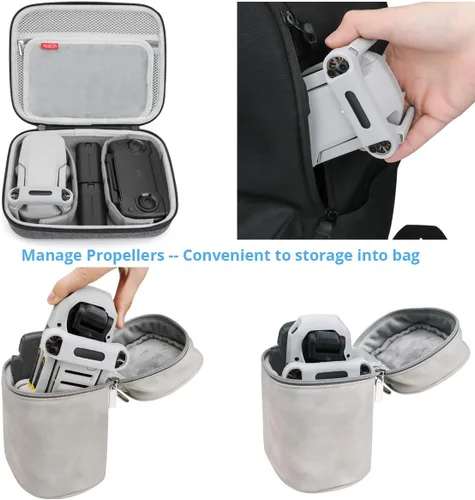 Miniatura 3 de Soporte para hélices, estabilizador de cuchilla compatible con DJI Mavic Mini 4K / Mavic Mini/Mini 2 Dron, 2 piezas protectoras de transporte