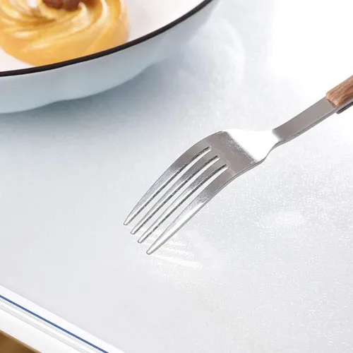 Miniatura 3 de JWW Protector de escritorio transparente de PVC, impermeable, antiarañazos, a prueba de aceite, 0.063 in de grosor, protección para suelo duro