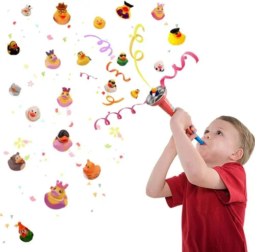 Miniatura 2 de XY-WQ Paquete de 200 patos de goma para Jeeps Ducking, pato flotante a granel de 2.3 pulgadas para niños, surtido de juguetes de baño para bebés