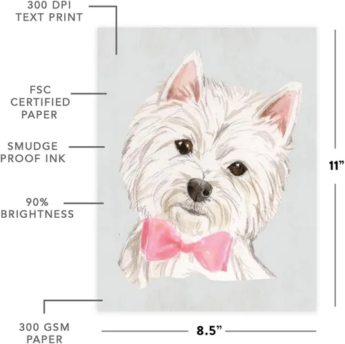 Miniatura 179 de Andaz Press Póster impreso para pared de perro, 8.5 x 11 pulgadas, Bulldog inglés con gafas negras, 1 paquete, regalo de cumpleaños de Navidad, sin