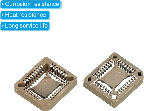 Miniatura 4 de PATIKIL PLCC32P IC Socket 32Pin 0.050 in Pitch SMT Dispositivos montados en superficie para placa PCB Paquete de 10