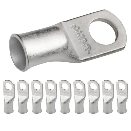 Miniatura 86 de SELTERM 5 piezas terminales de cable de cobre estañado 1/0 AWG perno de 1/2", extremos de cable de batería, terminales de anillo, conectores