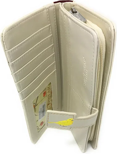 Miniatura 5 de Shag Wear Cartera de pájaro para mujer 7", Libro de Aves Beige, Moderno