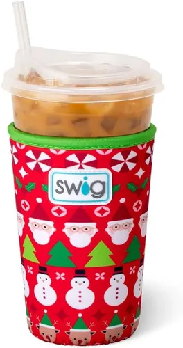 Miniatura 29 de Swig Life Coolie de Taza Helada Mediana, Funda Aislante de Taza de Café Helado de Halloween de 22oz con Asa, Coolie Aislado de Neopreno Mantiene