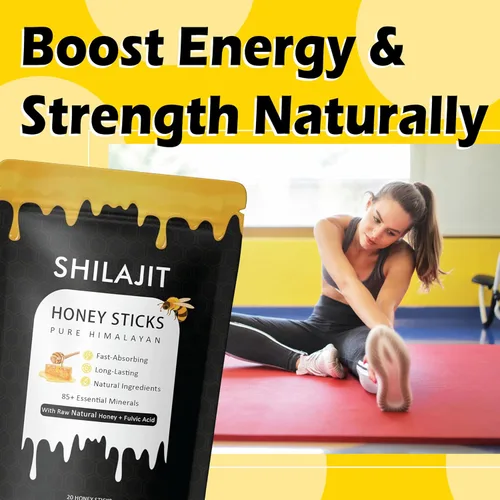 Miniatura 5 de Paquetes de miel Rone con shilajit del Himalaya, miel natural, azafrán, refuerzo de energía y apoyo inmunológico, más de 85 oligominerales, 75% más