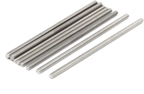 Miniatura 20 de uxcell M3 x 2.362 in 0.020 in Pitch 304 Varillas totalmente roscadas de acero inoxidable barra 10 piezas