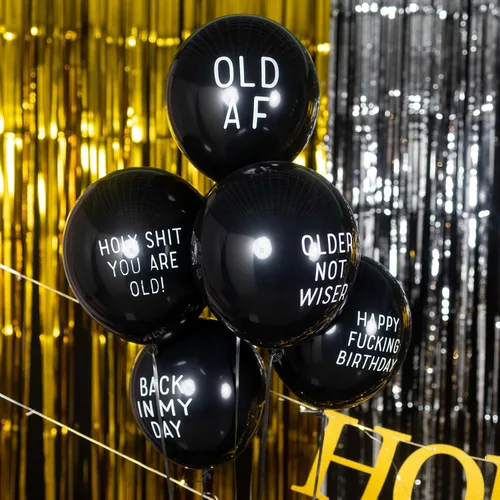 Miniatura 7 de SUNBEAUTY Decoraciones de cumpleaños número 50 para él o ella, letrero de decoración de fiesta de cumpleaños con luces LED doradas, globos abusivos