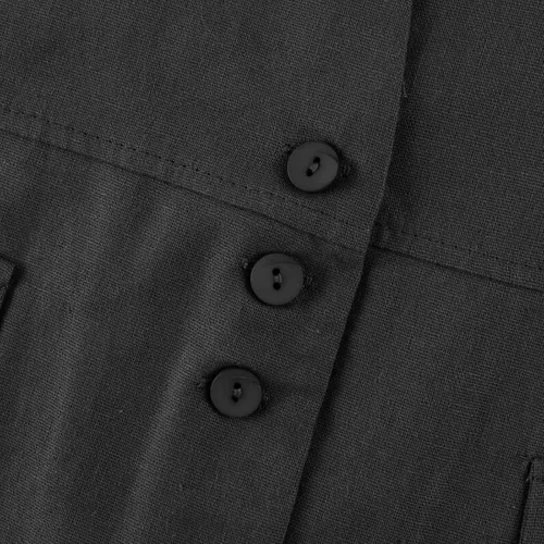 Miniatura 33 de COTECRAM Chaleco de lino de algodón para mujer, casual, sin mangas, con botones, ligero, para verano, holgado, ropa de abrigo