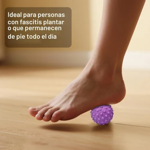 Miniatura 2 de Bola de Masaje para Pies de Liberación Miofascial, Alivio del Dolor de Fascitis Plantar, Herramienta de Masaje para Músculos Agitados y Pies 3 Bola