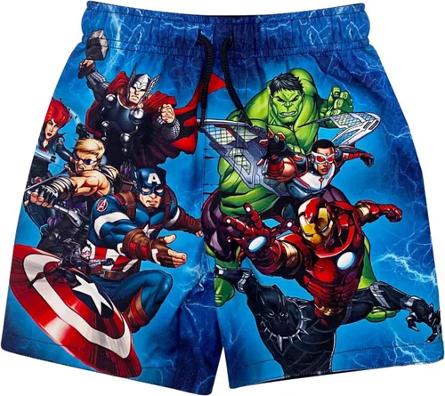 Miniatura 2 de Marvel Paquete de 3 trajes de baño de Avengers UPF 50+ para niños pequeños y grandes