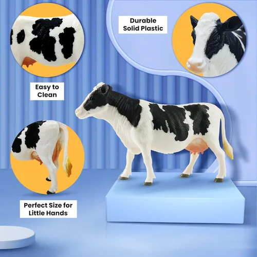 Miniatura 7 de Zippytots 6 piezas Juguetes de Animales de Granja para Niños 3-5 Figuras de Animales de Granja de Plástico Realistas Juguetes Educativos