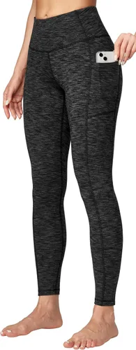 Ewedoos - Pantalones deportivos de yoga para mujer con bolsillos leggings con bolsillos, de tiro alto, con control de abdomen, que no transparentan,