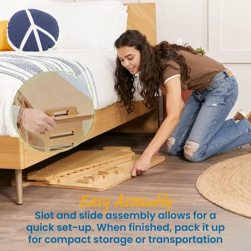 Miniatura 6 de ECR4Kids Grows with Me - Escritorio para sentarse o de pie, muebles para niños, natural