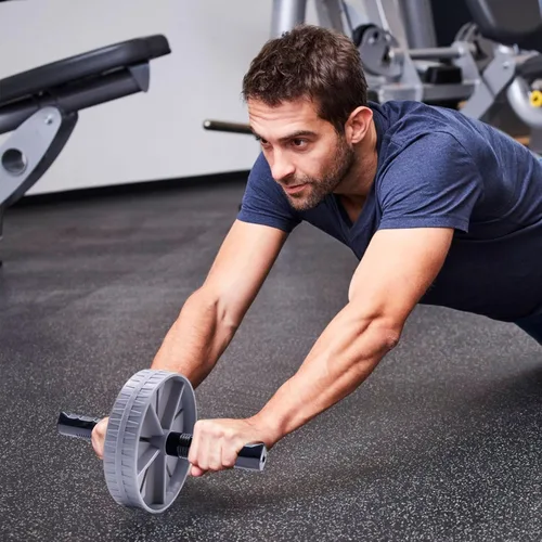 Miniatura 6 de Ab Exercise Roller Core – Equipo de fortalecimiento muscular de entrenamiento, elegante, asas suaves, entrenamiento, gimnasio cuerpo fitness