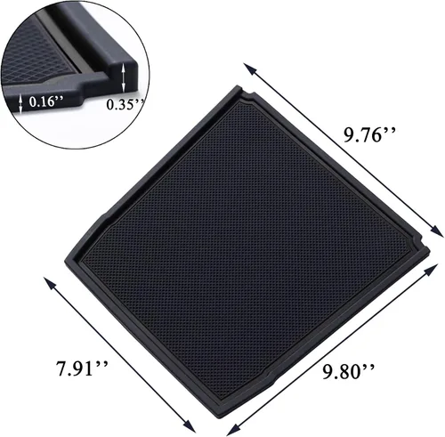 Miniatura 7 de JKCOVER Tapetes para Tablero Compatibles con Subaru Crosstrek/Impreza 2018-2023 y Subaru Forester 2019-2024 Accesorios Tapetes de Goma para Consola