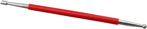 Miniatura 3 de LQ Industrial Herramienta para frotar prensa de cuero, 1 juego (3 piezas) de acero inoxidable de punta de cuero para modelado de lápiz capacitivo