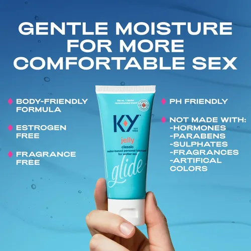 Miniatura 4 de K-Y Jelly Lubricante a base de agua para sexo, lubricante anal, lubricante personal a base de agua no graso, lubricante sexual compatible con el pH