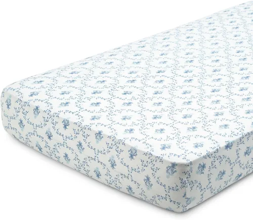 Miniatura 14 de Delta Children Sábanas bajeras para cuna para niñas y niños, sábana bajera 100 % algodón orgánico para colchones estándar de cuna y niños pequeños