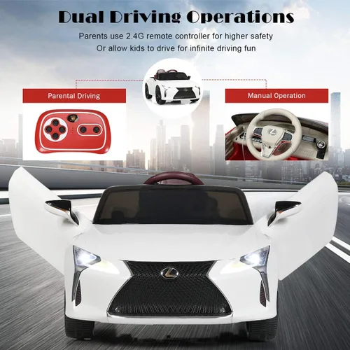 Miniatura 4 de Costzon Lexus LC500 - Vehículo eléctrico con licencia para montar en coche, con batería de 12 V, control remoto, 3 velocidades, luces LED, bocina