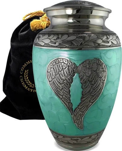 Miniatura 17 de Urna de cremación de ángel azul para cenizas hombre adulto – Urnas de cremación personalizadas para cenizas humanas, urnas decorativas para hombre