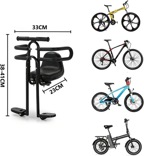 Miniatura 4 de Fediman Asiento infantil ajustable para bicicleta de montaje delantero: comodidad y seguridad, acompaña el viaje de tu hijo