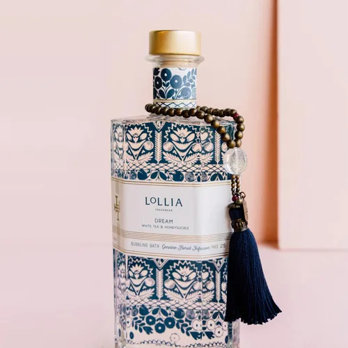 Miniatura 3 de Lollia Baño de Burbujas de los Sueños, Hidratante para la Piel y Hidratación Profunda, Aceite de Aguacate y Té Verde, Jabón de Baño Burbujeante