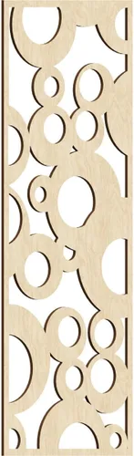 Miniatura 96 de Farwell Paneles de pared decorativos de madera con calado, 13 3/8 pulgadas de ancho x 34 3/8 pulgadas de alto x 1/4 de alto, roble rojo rojo