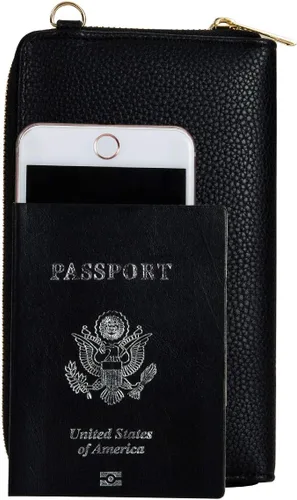 Miniatura 3 de Crossbody - Monedero para teléfono celular para mujer, monedero con soporte de muñeca para teléfono