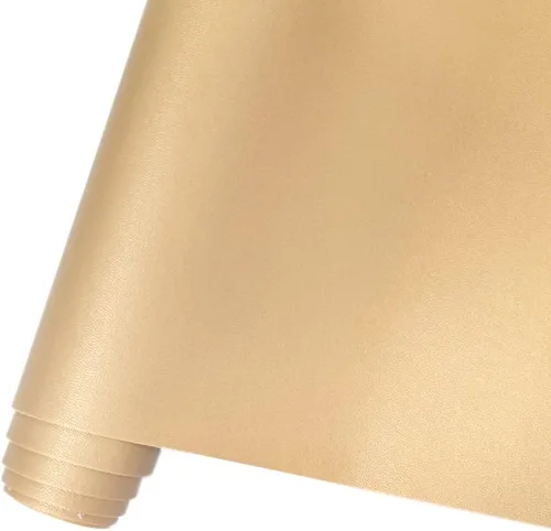 Miniatura 13 de HYANG - Hojas de piel sintética de color liso beige, 1 rollo de 12 x 53 pulgadas, piel sintética ideal para hacer proyectos de manualidades hechos a