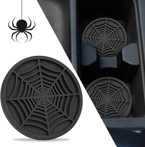 Miniatura 2 de DBlosp - Portavasos para automóvil con borde de piedras brillantes, inserto para portavasos, accesorios para interior de automóvil, portavasos