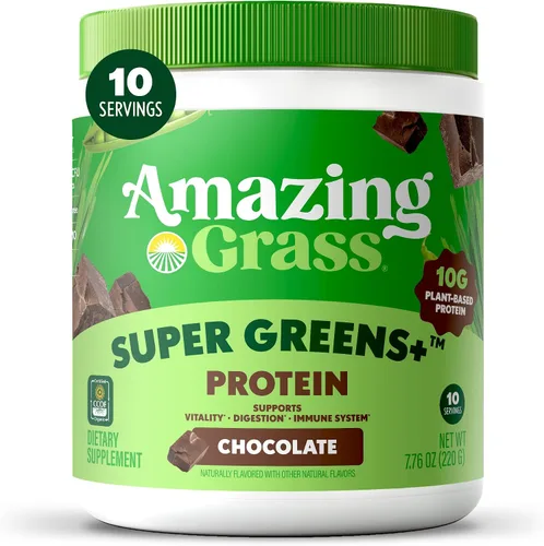 Miniatura 14 de Amazing Grass Mezcla de vegetales verdes Alcalinizante y Desintoxicante: Mezcla para batidos, Limpieza con super vegetales y polvo de raíz