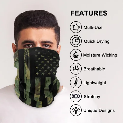 Miniatura 5 de Bandanas de moda para la cabeza, sin costuras, polaina para el cuello, pasamontañas